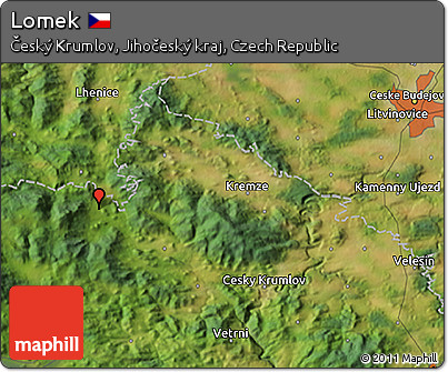 Satellite 3D Map of Lomek