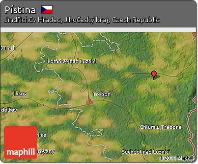 Satellite 3D Map of Pístina