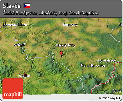 Satellite 3D Map of Slavče