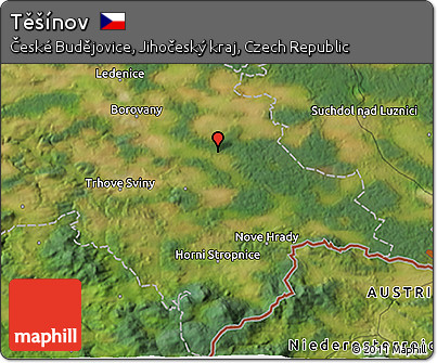 Satellite 3D Map of Těšínov