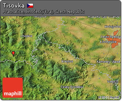 Satellite 3D Map of Tisovka