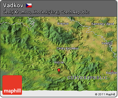 Satellite 3D Map of Vadkov