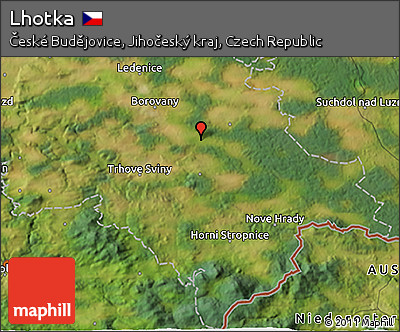 Satellite 3D Map of Lhotka
