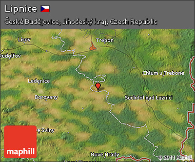 Satellite 3D Map of Lipnice