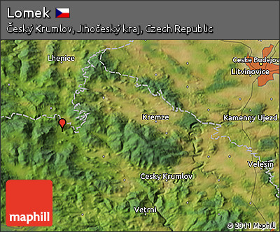 Satellite 3D Map of Lomek