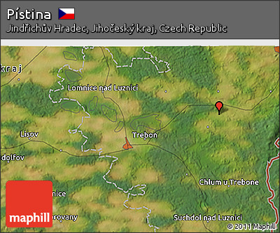 Satellite 3D Map of Pístina