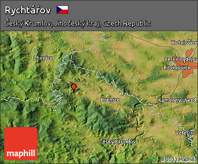 Satellite 3D Map of Rychtářov