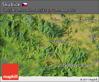 Satellite 3D Map of Skubice