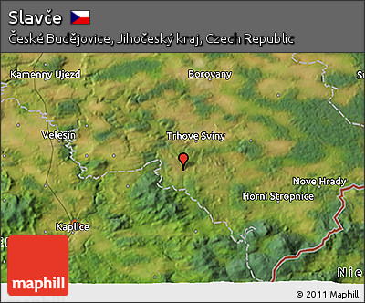 Satellite 3D Map of Slavče