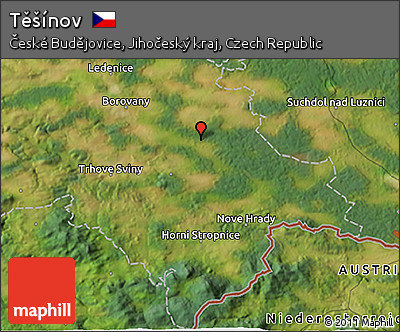 Satellite 3D Map of Těšínov