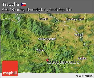 Satellite 3D Map of Tisovka