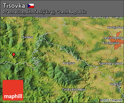 Satellite 3D Map of Tisovka