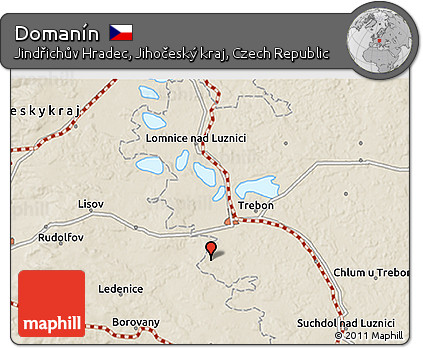Shaded Relief 3D Map of Domanín