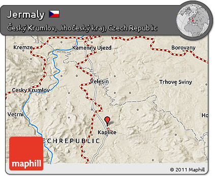 Shaded Relief 3D Map of Jermaly