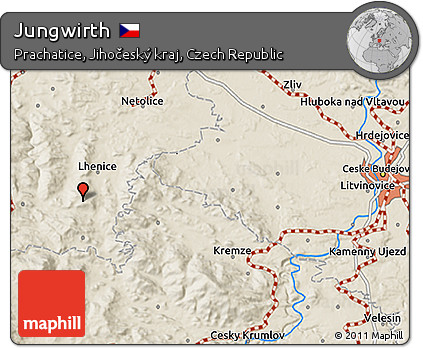 Shaded Relief 3D Map of Jungwirth