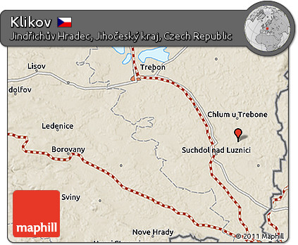 Shaded Relief 3D Map of Klikov