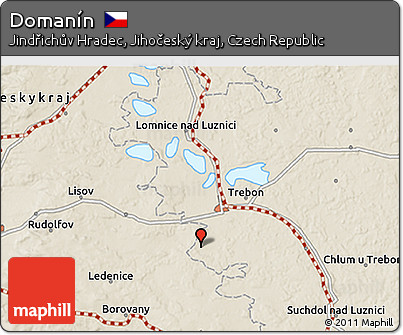 Shaded Relief 3D Map of Domanín