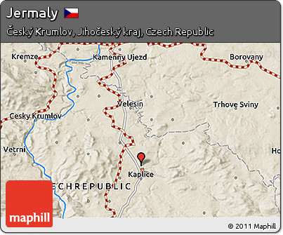 Shaded Relief 3D Map of Jermaly