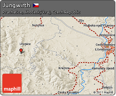 Shaded Relief 3D Map of Jungwirth