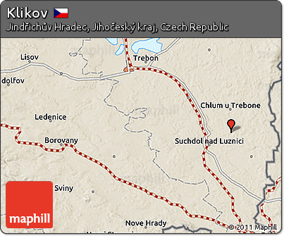 Shaded Relief 3D Map of Klikov