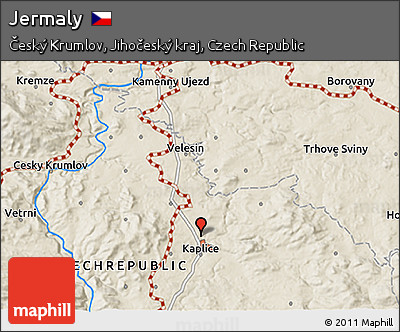 Shaded Relief 3D Map of Jermaly