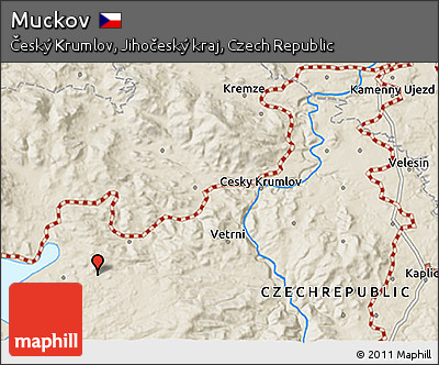Shaded Relief 3D Map of Muckov