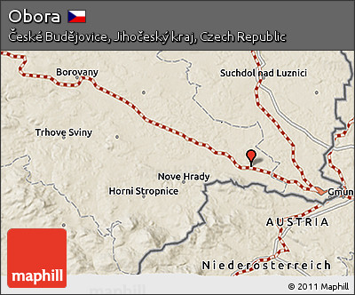 Shaded Relief 3D Map of Obora