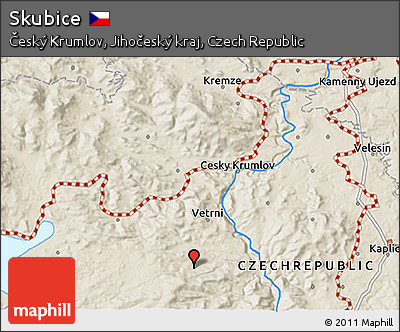 Shaded Relief 3D Map of Skubice