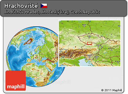 Physical Location Map of Hrachoviště