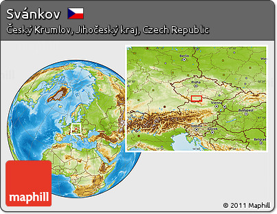 Physical Location Map of Svánkov