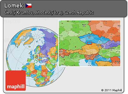Political Location Map of Lomek