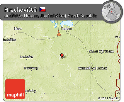 Physical Map of Hrachoviště