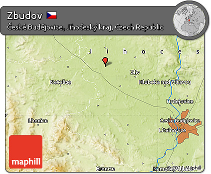 Physical Map of Zbudov
