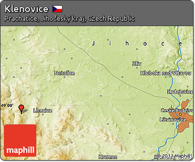 Physical Map of Klenovice