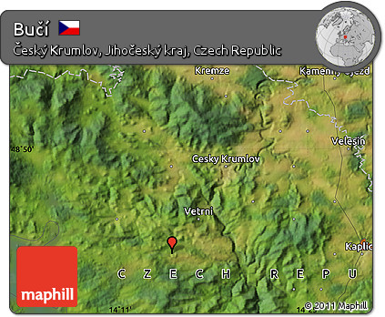 Satellite Map of Bučí