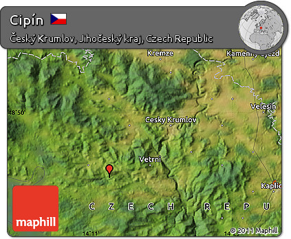 Satellite Map of Cipín