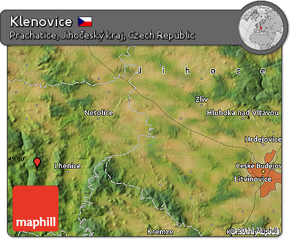 Satellite Map of Klenovice