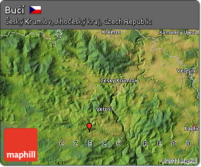 Satellite Map of Bučí