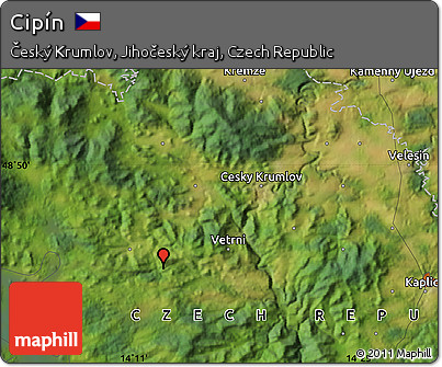 Satellite Map of Cipín