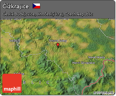 Satellite Map of Čížkrajice