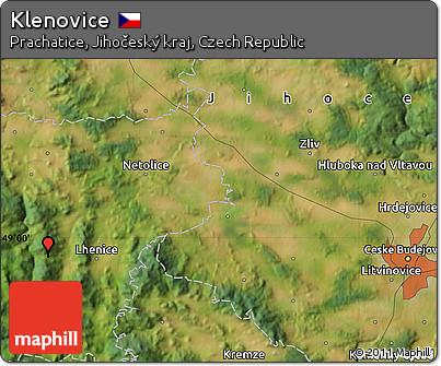 Satellite Map of Klenovice