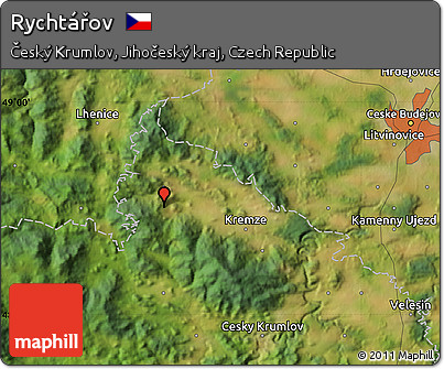 Satellite Map of Rychtářov