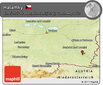 Physical Panoramic Map of Halámky