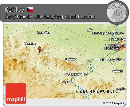 Physical Panoramic Map of Kuklov