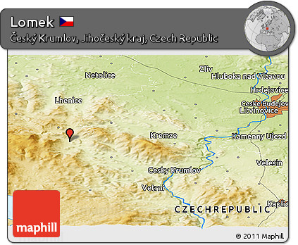 Physical Panoramic Map of Lomek