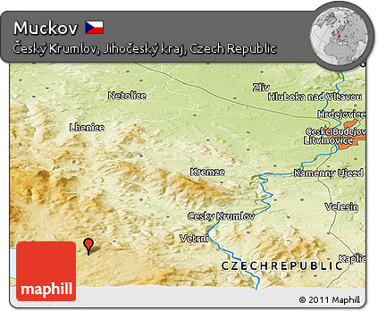 Physical Panoramic Map of Muckov