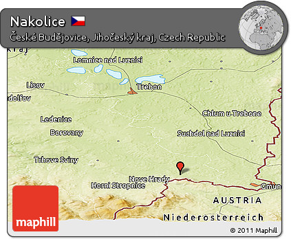 Physical Panoramic Map of Nakolice