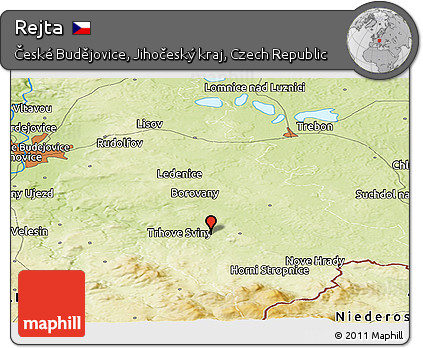 Physical Panoramic Map of Rejta
