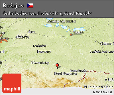 Physical Panoramic Map of Božejov