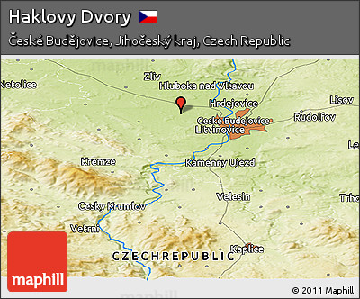 Physical Panoramic Map of Haklovy Dvory